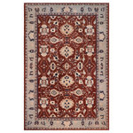 Bareens Designer Rugs - Bohemien Ziegler Jeane Brown Blue Hand-Knotted Wool Rug - 12'3'' x 17'9'' - Enhance the ambiance of your home with this magnificent Persian-influenced Turkish hand-knotted rug made by skilled artisans capable of creating the most exceptional vegetable dyes and hand-spun wool. This exquisite handmade rug is a one-of-a-kind Peshawar Kafkaz, otherwise identified as Chobi, Chobi Peshawar, Oushak, or Ziegler rug. These handmade rugs are crafted in Pakistan utilizing superior-quality wool imported from Australia, New Zealand, and Korea in two types of weaves: the Persian weave and the Mori weave. This rug is meticulously crafted by hand using the finest natural vegetable dyes extracted from local plants. The artisans use a blend of hand-spun local and fine merino wool, resulting in a rug with a compelling texture, higher lanolin content, and longer staple. The artisans occasionally incorporate natural or artificial silk into the pile to enhance specific motifs. The finished product is an awe-inspiring execution of flawless design and an understated palette that exudes elegance.