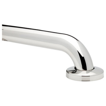 no drilling required Grab Bars - 250lb rated, High Polished Stainless, 24", 1-1/2" Dia