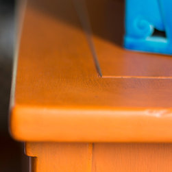 Barcelona Orange Midcentury chest - Accent Chests And Cabinets