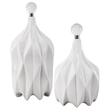 Delamere Manor - 17 inch Bottle (Set of 2) - 8.25 inches wide by 8.25 inches