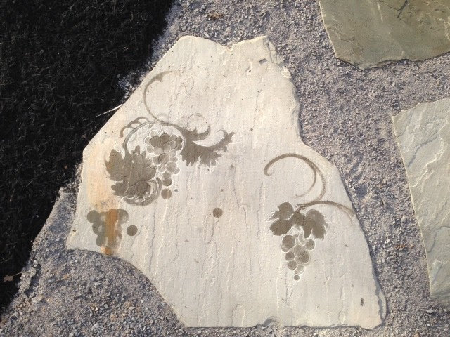 Flagstone Paver Pathway- one in a series "Tuscan Vineyard" Theme