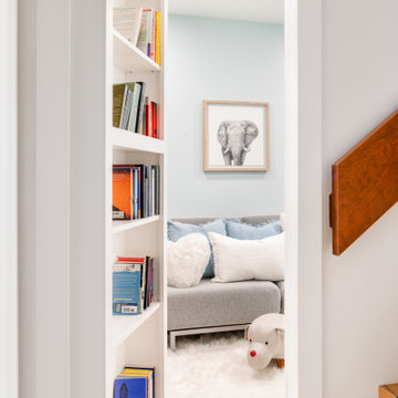 Hidden Bookcase Door Revealing Secret Kids Room