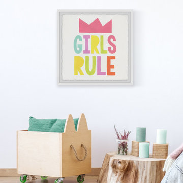 "Girls Rule V" Framed Painting Print