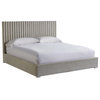 Universal Furniture Decker Fabric Queen Panel Bed with Wall Panels in Beige