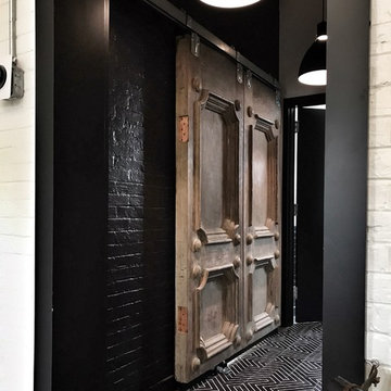 black zenith and 19th century elegance make the perfect pair in industrial entry