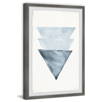 "Triangles Overlap" Framed Painting Print, 8"x12"