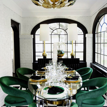 The Galveston Historic Transitional Home Dining Room.