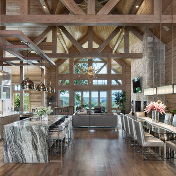 Missouri Hybrid Log & Timber Home - Stone County Residence