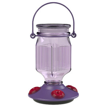 Perky-Pet 9101-2 Top Fill Glass Hummingbird Feeder, Lavender Field, 16 Oz