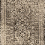 Karastan Rugs - Karastan Rugs Malvern Gray 6'6"x9'6" Area Rug - Distressed with a neutral palette of black, gray, beige and tan, Karastan's Malvern Area Rug imparts versatile modern style that is luxuriously livable. This debut of the Estate Collection combines conscious construction techniques with the lavish design details synonymous with Karastan's legacy for timeless traditional styles. Ideal for elegant entryways, luxurious living rooms, beautiful bedrooms, opulent offices and more, the area rugs of this collection are woven with Karastan's exclusive eco-friendly EverStrand, a premium recycled synthetic yarn created from post-consumer plastic water bottles. Silky-soft to the touch, this sustainable style is also durably designed to be wear and stain resistant.