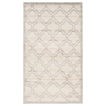 Safavieh Amherst Collection AMT412 Rug, Ivory/Light Grey, 3'x5'