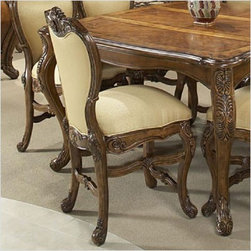 AICO Furniture - Palais Royale Counter Height Chair in Rococo Cognac - 71403 - Bar Stools And Counter Stools