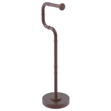 Remi Free Standing Euro Style Toilet Tissue Stand, Antique Copper