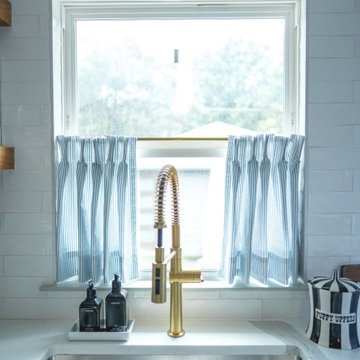 Celia Striped Plaid Cafe Curtain by TWOPAGES
