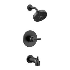 Trinsic Monitor 14 Series H2Okinetic Tub and Shower Trim, Matte Black