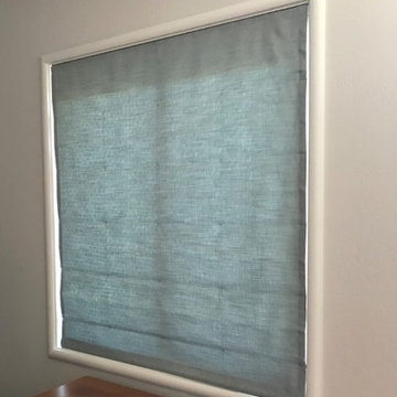 Inside Mount Roman Shades with Continuous Cords