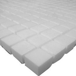 Bianco Dolomiti Marble Italian White Dolomite 5/8x5/8 Mosaic Tile Polished - Home Accessories & Decor