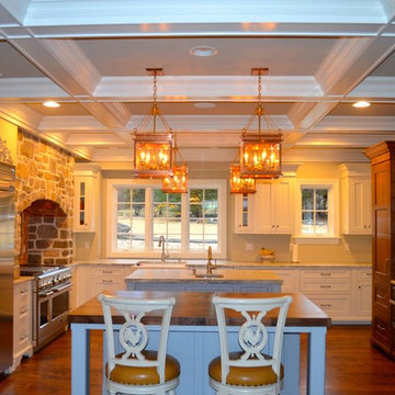 Copper Lanterns, Kitchen Lighting