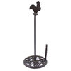 Cast Iron Rooster Paper Towel Holder 15"