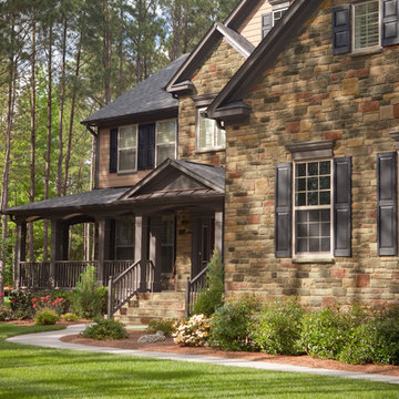 Exterior Accents Using Limestone Manufactured Stone