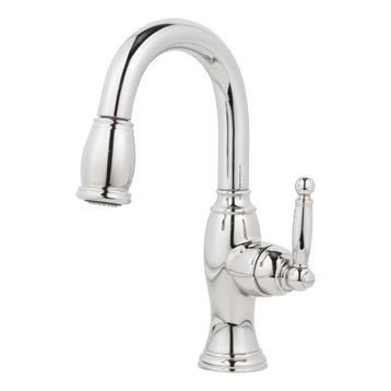 Newport Brass 2510-5203 Nadya Pullout Spray High-Arc Bar Faucet - Polished