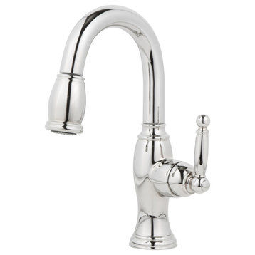 Newport Brass 2510-5203 Nadya Pullout Spray High-Arc Bar Faucet - Polished