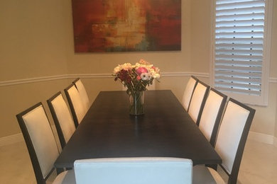 Inspiration for a contemporary dining room remodel in Miami