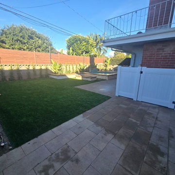 Backyard Remodel with New Spa - Seal Beach