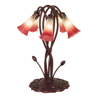 Meyda 16H Lavender Pond Lily 3 LT Accent Lamp