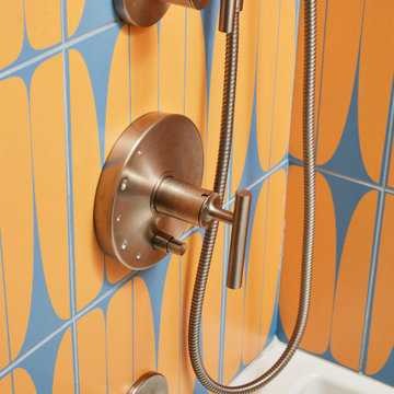 Fresh & Funky Double Bathroom Remodel