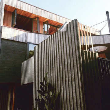 Concrete/wooden homes