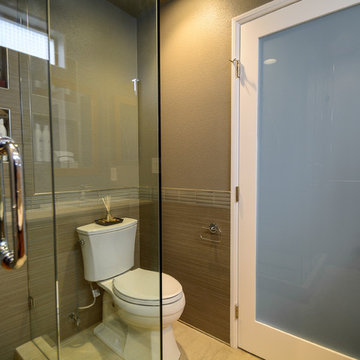 Contemporary Bathroom Entry and Toilet Area