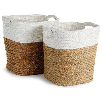 Madura Rectangular Baskets, Set of 2