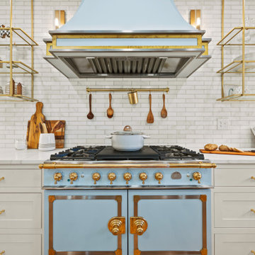 Frontal View of La Cornue CornuFé Range & Hood