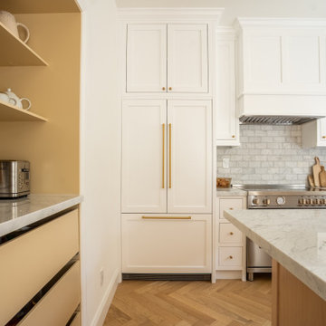 Panel-Ready Built-In Refrigerator with Custom Cabinetry