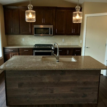 Sherrard IL New Construction Koch Cabinets Birch Mocha MSI Quartz