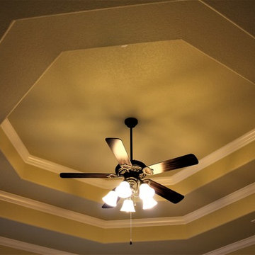 Double Step Octagon Ceiling With Crown Molding