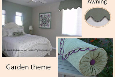 Garden Theme with Awning & Coordinating Pillow