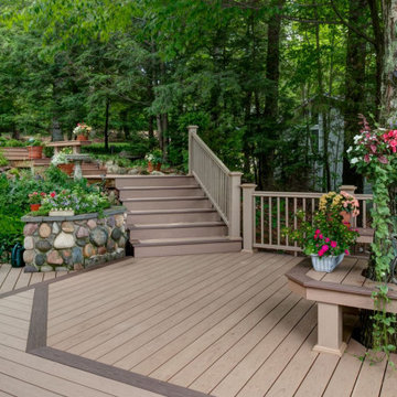 Multi-level Walloon Lake Deck