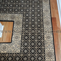 Double Landing Stair Runner Installations - Hall And Stair Runners