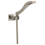 Delta - Delta Dryden Premium Single-Setting Adjustable Wall Mount Hand Shower, Stainless - Wash the day away with this super functional handshower, giving you water any way you need it, anywhere you want it.  This handshower includes a wall mounting bracket, so there's no need to go behind the wall to enhance your everyday showering experience.  The built-in backflow protection system incorporates two certified check valves for your peace of mind.  Delta is committed to supporting water conservation around the globe and has been recognized as WaterSense Manufacturer Partner of the Year in 2011, 2013, and 2014.