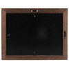 Kieva Solid Wood Picture Frame Set, Black 4x6, Distressed Brown, 8.5x11