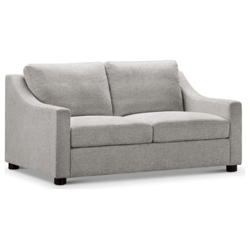 Garcelle Stain-Resistant Fabric Loveseat, Gray