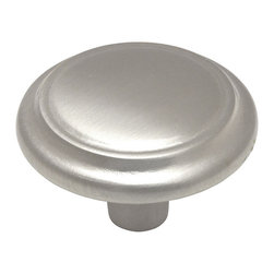 Cosmas - Cabinet Round Knob, 1-1/4" Diameter, Set of 25, Satin Nickel - Cabinet And Drawer Knobs