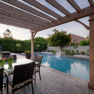 New Life for an Aging Vinyl Pool and Backyard