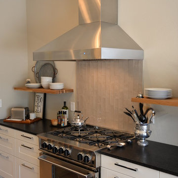 IKEA kitchen remodel with custom shaker style cabinet fronts