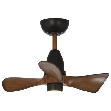 28 LED 3 Blades Down Rod Mounted Ceiling Fan with  Remote control, Bronze