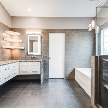 Modern European Bathroom- Champaign