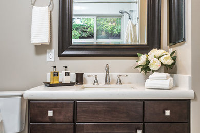 Inspiration for a modern bathroom remodel in San Luis Obispo