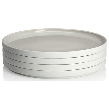 Degrenne L'Econome Starck Porcelain 9.4" Plates, Set of 6